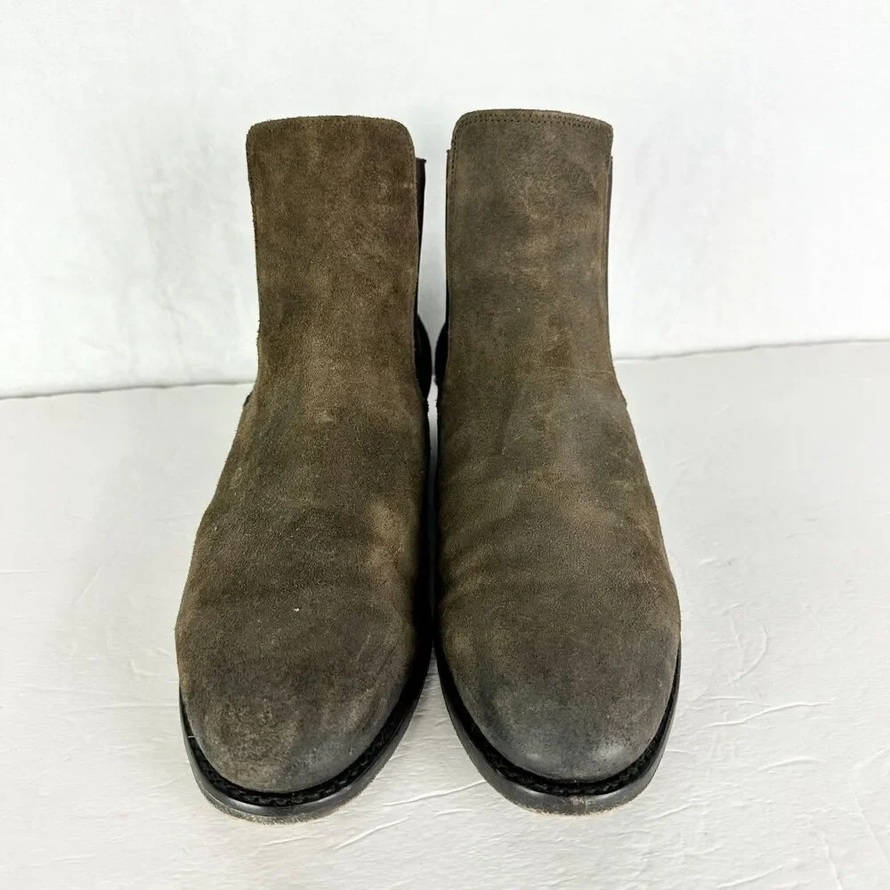 Thursday Boot Company Mens Cavalier Chelsea Boot Size 11.5 Suede Leather Brown
